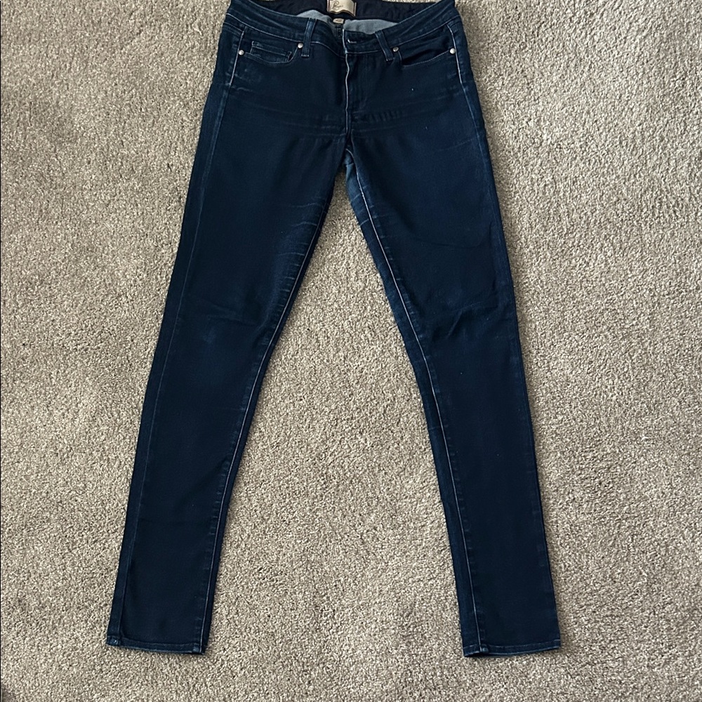 Paige Dark Blue Skinny Jeans